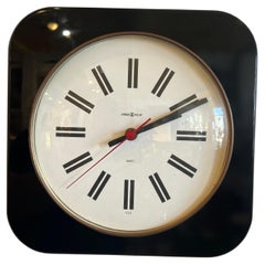 Orologio da parete postmoderno degli anni '80 dell'era Memphis di Howard Miller