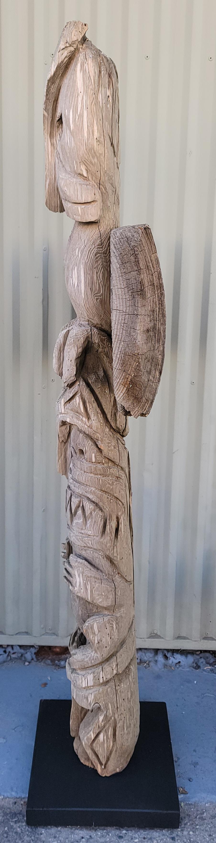 Adirondack 19Thc Folky American Indian Totem Pole For Sale