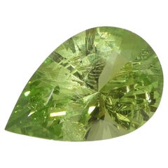2.6ct Pear Green Merelani Mint Tsavorite Garnet from Tanzania