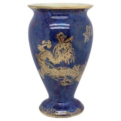 Antique Wedgwood Makeig-Jones Fairyland Lustre Celestial Dragon Cabinet Vase