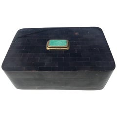 Tessellated Horn Jewelry Box by Maitland-Smith