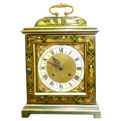 Edwardian Chinoiserie Decorated Mantel Clock, Peerless