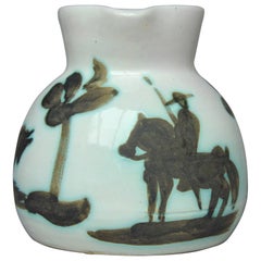 Pablo Picasso Brocca di ceramica con toro e Picador, 1956