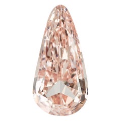 Antuiqe Pear Shape cut pink diamond, Extremely rare and Unique!