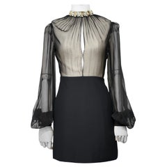 Alexander McQueen black long sleeves dress
