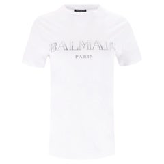 Maglietta in cotone con logo Balmain