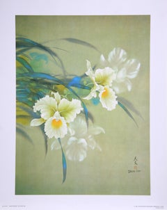 White Orchid, Impressionist Poster by David Lee