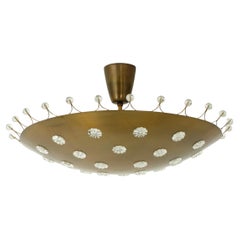 Lampada da incasso a ciotola in ottone moderna di metà secolo di Emil Stejnar, Austria, anni '50