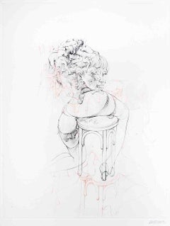 La Philosophie dans le Boudoir - Etching by Hans Bellmer - 1968