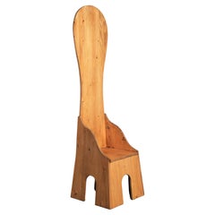 Italian Mario Ceroli Fratina Chair from the 1960s