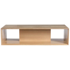 Tavolino da caffè moderno in Wood Oak bianco massiccio, di Studio A