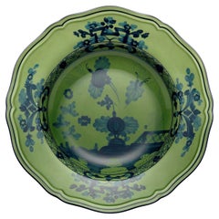 Oriente Italiano Malachite Set of 6 Soup Plates by GINORI 1735