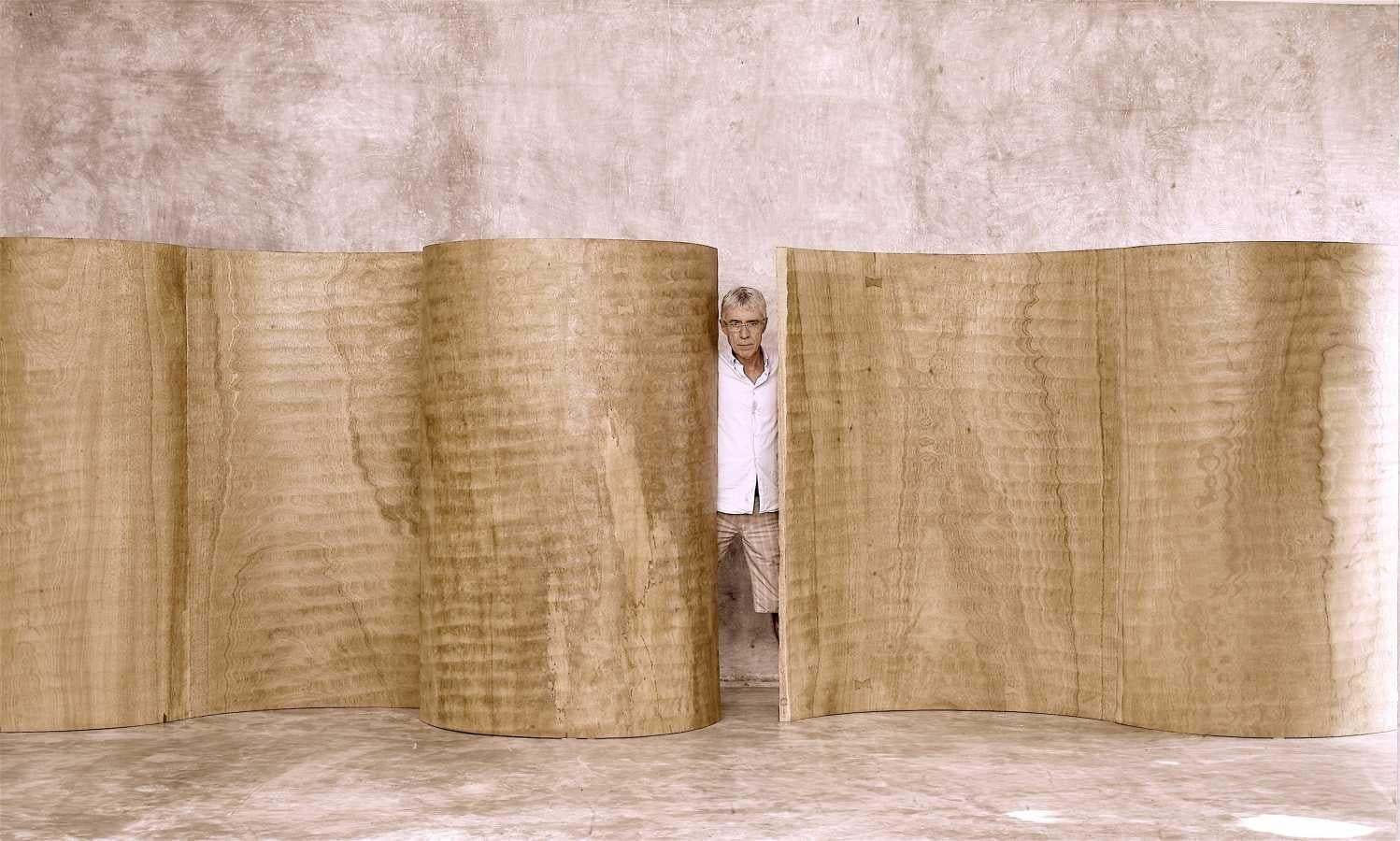 Rare Wood Screens 'Set of 3' of Kalengo Wood by Jerome Abel Sequin For Sale 9