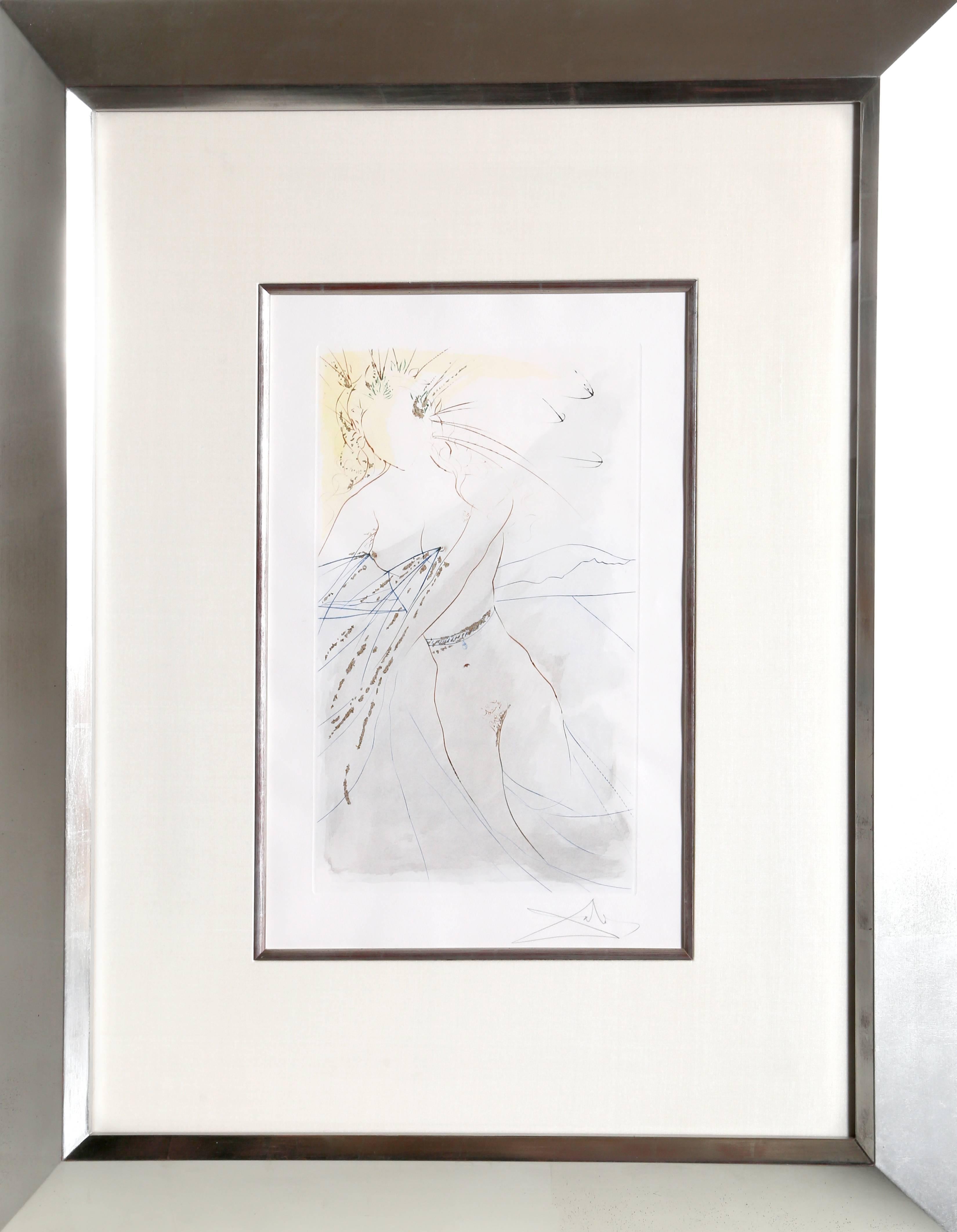 Thou art all faire, my love: there is no spot in thee, Etching by Salvador Dali