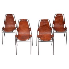 Set of 4 "Les arcs" chairs by Charlotte Perriand - 1970s