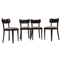 Set di quattro sedie in legno, Thonet, anni '50