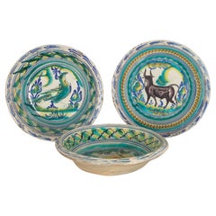 SET OF THREE 19th CENTURY SPANISH LEBRILLOS FROM GRANADA