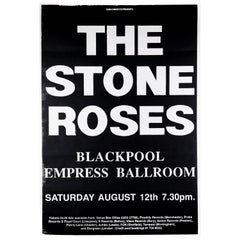 Poster originale del concerto degli Stone Roses a Blackpool nel 1989