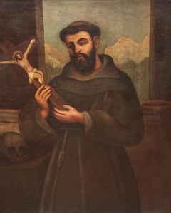 Escuela española (XVIII) - Óleo sobre tela - San Francisco de Asís