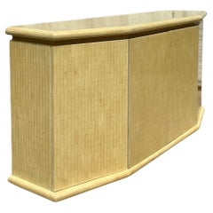Credenza angolare in osso tessellato vintage Boho Jimeco