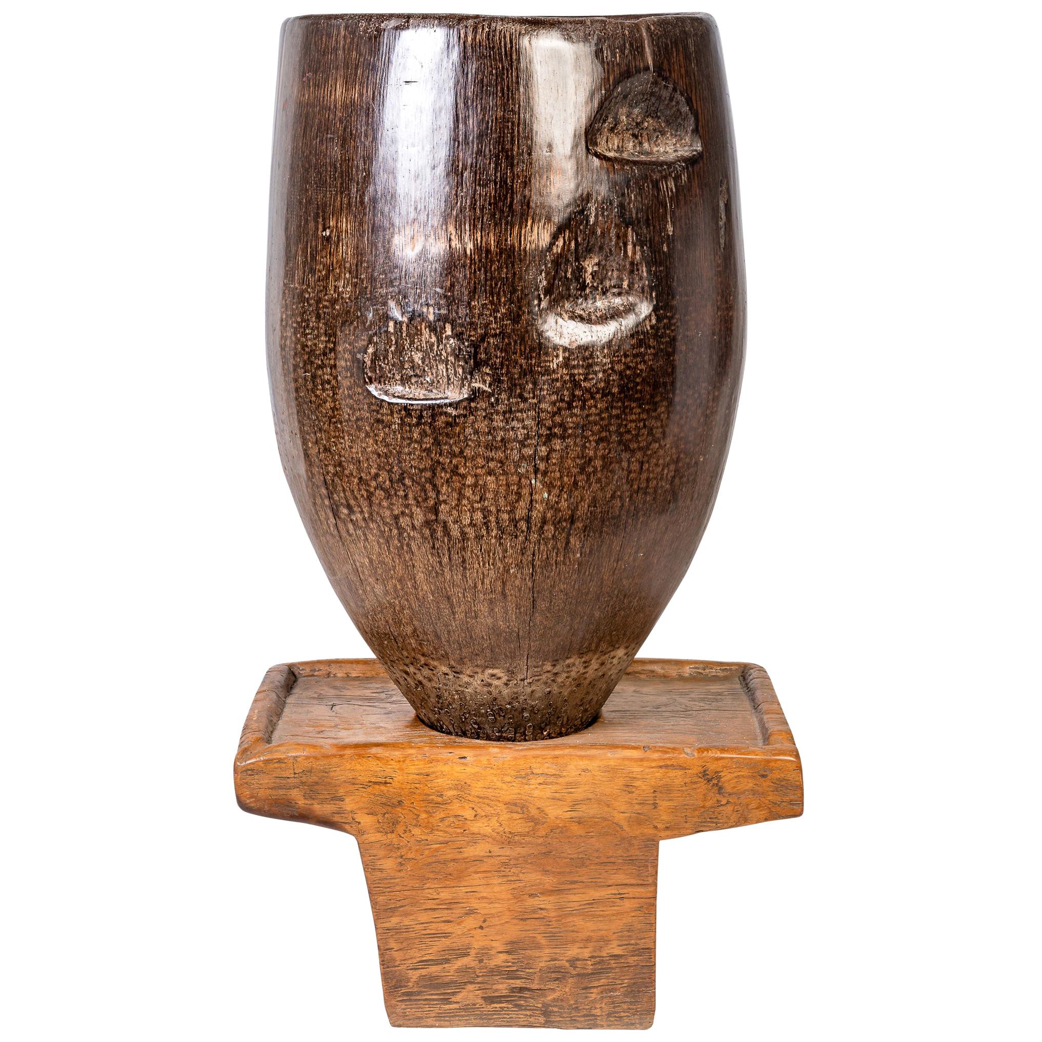 Wooden Sculpture by Jerome Abel Sequin